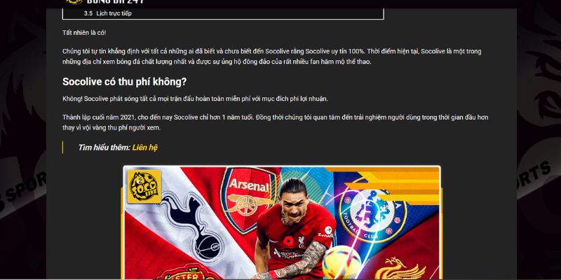 Góc hỗ trợ yên tâm khi xem bóng trên kênh